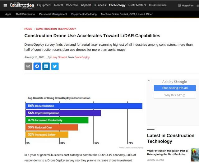 疫情中無人機需求量不降反升,建筑行業加快采(圖1) 疫情中無人機需求量不降反升,建筑行業加快采(圖1)