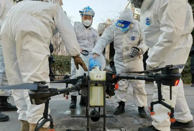 工業無人機防疫大展身手,石家莊消殺30多萬平米(圖3) 工業無人機防疫大展身手,石家莊消殺30多萬平米(圖3)
